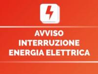 INTERRUZIONE DI ENERGIA ELETTRICA NEL COMUNE - 27 Marzo